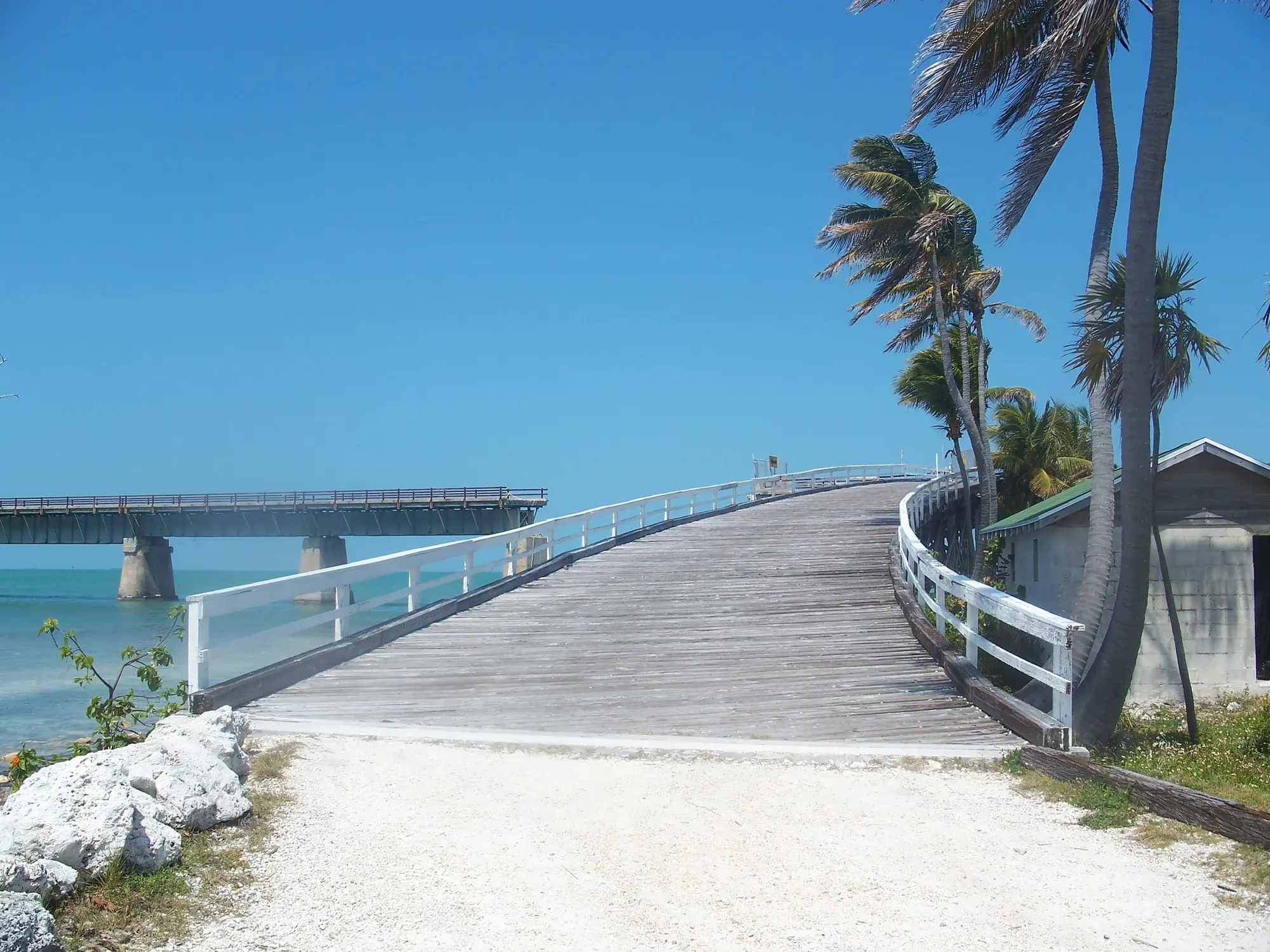 The ramp connecting Pigeon Key to the old Seven Mile Bridge